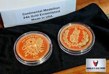 John Wick® Marfione Custom Assassin Continental Coin 24kt Gold Gilt n Capsule picture