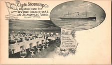 1898. THE CLYDE STEAMSHIP CO. DINING SALOON 