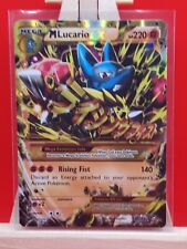 M Mega Lucario EX 113/111 Furious Fists Gold Ultra Secret Rare Holo Pokemon Card picture