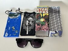 Disney Darth Vader Star Wars Black Adult Sunglasses Marvel Box 2 Draw String Bag picture