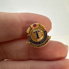 TOASTMASTERS INTERNATIONAL PAST AREA GOV.  1/10 10K GOLD FILL LAPEL PIN w/ STONE picture