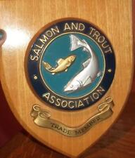 Vintage Salmon & Trout Asscn University College School Crest Shield Plaque xzd picture