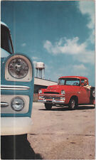 c1950s Antique Red Dodge 100 Series Truck Vintage Postcard picture