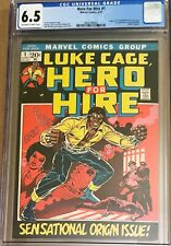 Hero for Hire #1 CGC 6.5 Marvel 1972 Origin 1st appearance Luke Cage Power Man picture