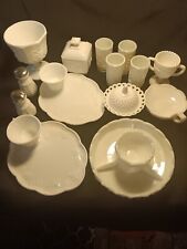 Milk Glass Lot Of 19 Pcs., Subsets, Lone Pcs.,Westmoreland,Ind.Colony,  picture