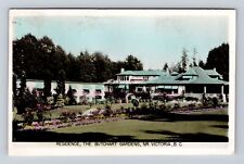 Victoria British Columbia-Canada, Butchart Gardens, Vintage c1951 Postcard picture