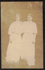 RPPC Two Young Ladies In White Dresses picture