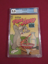 RARE 1948 1st ISS.   TOM and JERRY    DELL COMIC BOOK AUTHENTICATED  CGC 3.5 picture