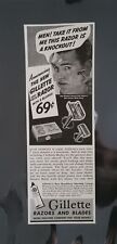 Vintage 1938 Gillette Razors and Blades Ad picture