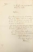 DUKE of WELLINGTON Copy of Letter on the Occupation of Paris July 3, 1815  picture