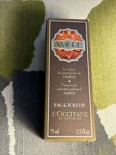 L'OCCITANE En Provence Ambre Amber Eau de Toilette Perfume Spray  2.5 fl oz NEW picture