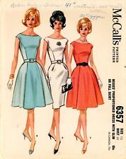 McCall's 6357 Proportioned Dress w 3-Gore or 5-Gore Skirt Sz 12 COMPLETE picture