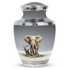 Urns For Ashes For Mom Elephant Covered In Mud (10 Inch) Large Urn picture