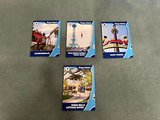 Kings Island 2024 Opening Day Ride Anniversary Trading Cards #4-7 picture