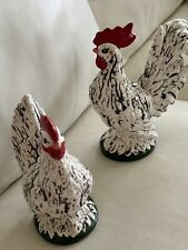 Vintage Ceramic “Rooster And Hen Figurines  1968. Ceramic. Farmhouse Country picture