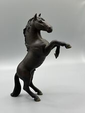 SCHLEICH #13624 Dark Brown Stallion Rearing Mustang RETIRED 2005 EUC Horse picture