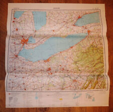 Authentic Soviet Army Military Topographic Map Detroit, Cleveland, Michigan USA picture