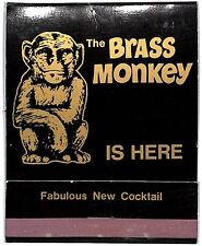 Brass Monkey Cocktail / Heublein Hartford, CT GIANT Empty Matchbook c1970's-80's picture