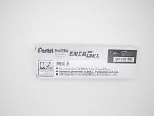 12pcs Pentel Ener Gel LR7 0.7mm roller ball pen only refill Black (Japan) picture