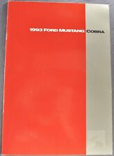 1993 Ford Mustang Cobra Catalog Brochure SVT Coupe Excellent Original 93 picture
