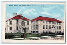 c1920's Manual Training & Domestic Science Shools Ironwood Michigan MI Postcard picture
