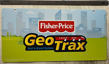 2008 Wal-Mart Toy Store Display Sign FISHER-PRICE GEOTRAX 2 Sided Plastic 12