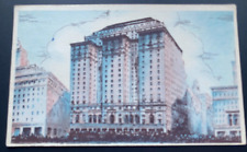 NYC Roosevelt Hotel 45th & Madison Deco Linen 1938 Exterior Midland MI Dedham MA picture