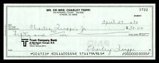 CHARLEY TRIPPI SIGNED CANCELLED CHECK picture