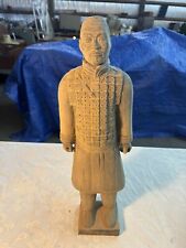 Vintage Large Chinese Warrior Soldier Terracotta Army Statue 22” Figurine T5 picture