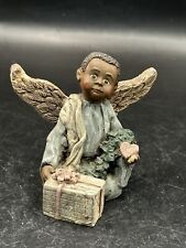 VINTAGE Sarah's Attic - Boy Angel with Gift - hand signed #1299 picture