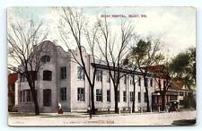BELOIT, WI Wisconsin ~ BELOIT HOSPITAL 1910 Rock County Postcard picture