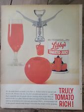 1963 Libby's tomato juice cork screw ad picture