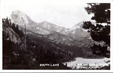 RPPC South Lake, Sierra Nevada Mountains, Bishop California- 1946 Photo Postcard picture