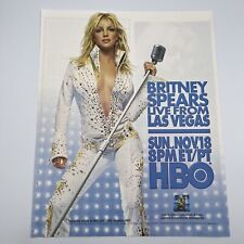 Britney Spears Live From Las Vegas 2001 HBO Special Promo AD ONLY 9.75