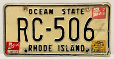 Ocean State Rhode Island 1974-1975-1976 Expired License Plate. picture