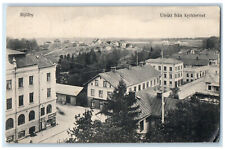 1914 View From The Church Tower Mjolby Sweden Antique Posted Postcard picture