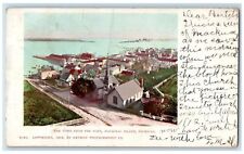 1903 The Town From The Port Mackinac Island Michigan MI Posted Vintage Postcard picture