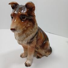 Lefton Ceramic Collie Dog Figurine H8165 Hand Painted Shelf Decor picture