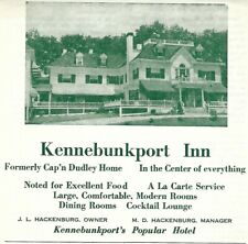 1953 Kennebunkport Inn Maine Advertisement Hackenburg Owner picture