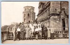 1935 RPPC GRUSS VOM HEILELBERGER SCHLOSS HEIDLEBERG CASTLE PHOTO POSTCARD picture