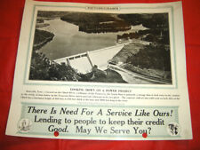 LOOKING DOWN ON A POWER PROJECT THE NORRIS DAM MARCH 30 1938 POSTER ~ TENNESSEE picture