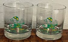 2 Notre Dame Fighting Irish Old Fashioned Whiskey Cocktail Glasses Low Ball picture