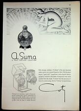 1930's Coty A Suma Art Deco Perfume Ad Rich Strange Reckless picture