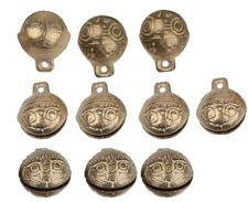 New TIBETAN Brass BELLS LOT of 10 16mm Bead Craft Temple Herding Small Metal  picture