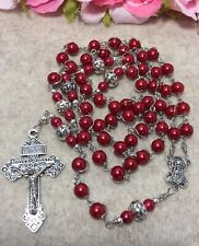 Sacred Heart Of Jesus Catholic Rosary, Unbreakable Catholic Rosary - Handmade picture