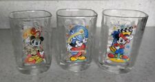 Mickey Mouse Walt Disney World Celebration 2000 McDonald's Glasses Set of 3 picture