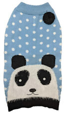 Fashion Pet Panda Dog Sweater Blue, XX-Small picture