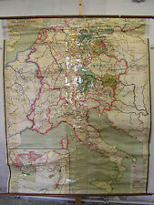 School Wall Map Germany 1125-1273 Staufer 63x76 3/8in Gaebler20J picture