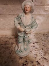6058 Porcelain Figurine Colonial Boy With Bird picture
