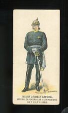 1888 N224 Kinney Cigarettes Military Gen. of Pomeranian Cuirassiers Germany EXCL picture